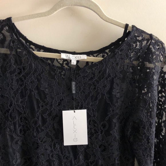 Alexis Black Lace Dress - Picture 4 of 5